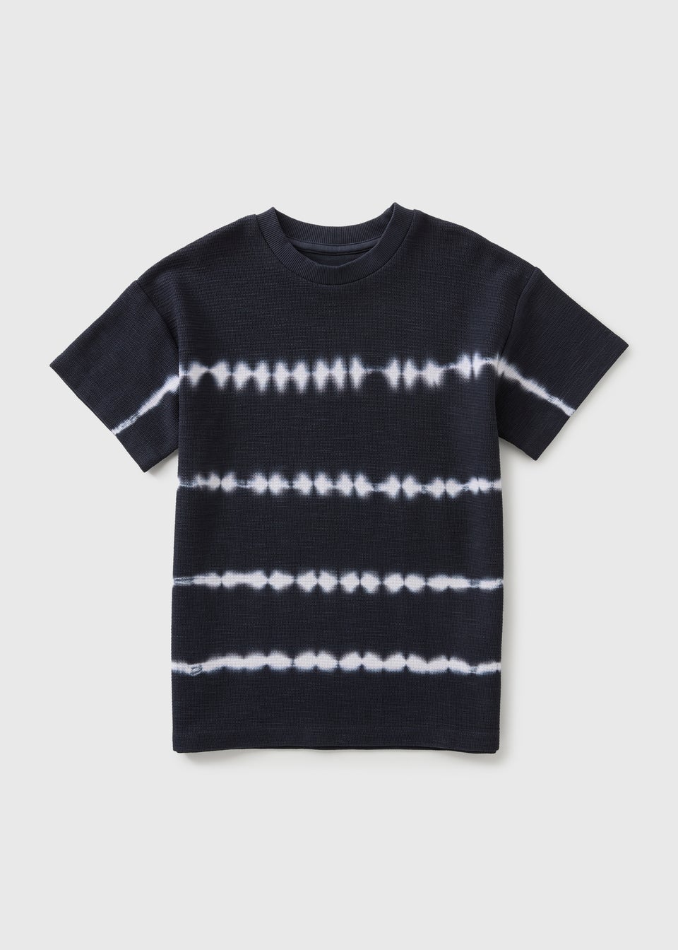 Boys Navy Waffle Tie Dye Top (7-15yrs)