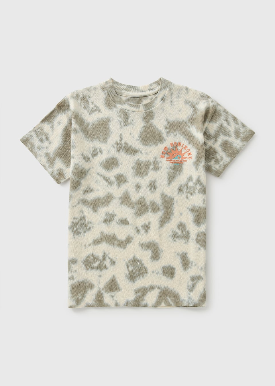 Boys White Tie Dye T-Shirt (7-15yrs)