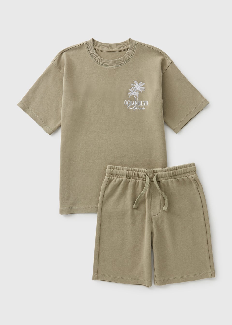 Boys Sage Palm Beach T-Shirt & Shorts Set (7-15yrs)