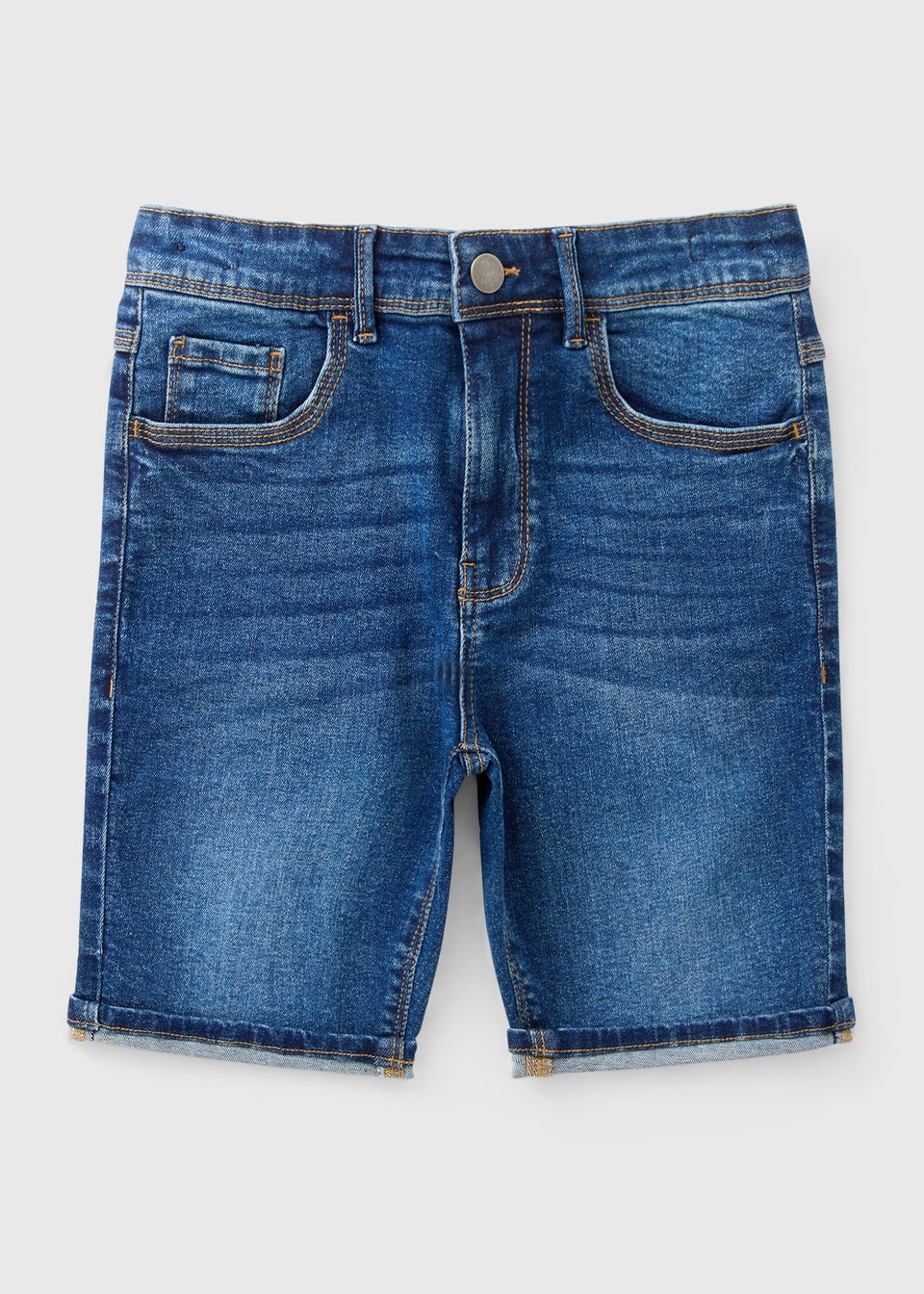 Boys Mid Wash Skinny Denim Shorts (7-15yrs)