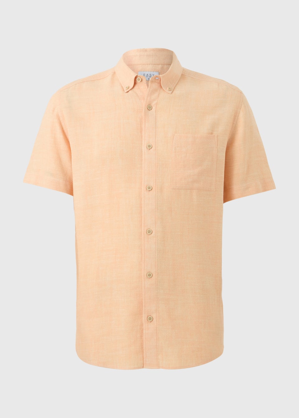 Peach Dyed Linen Blend Shirt