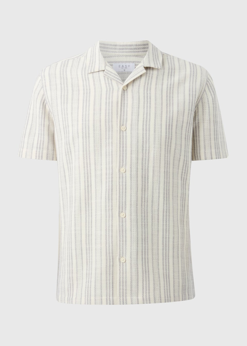 Grey Stripe Cheesecloth Shirt