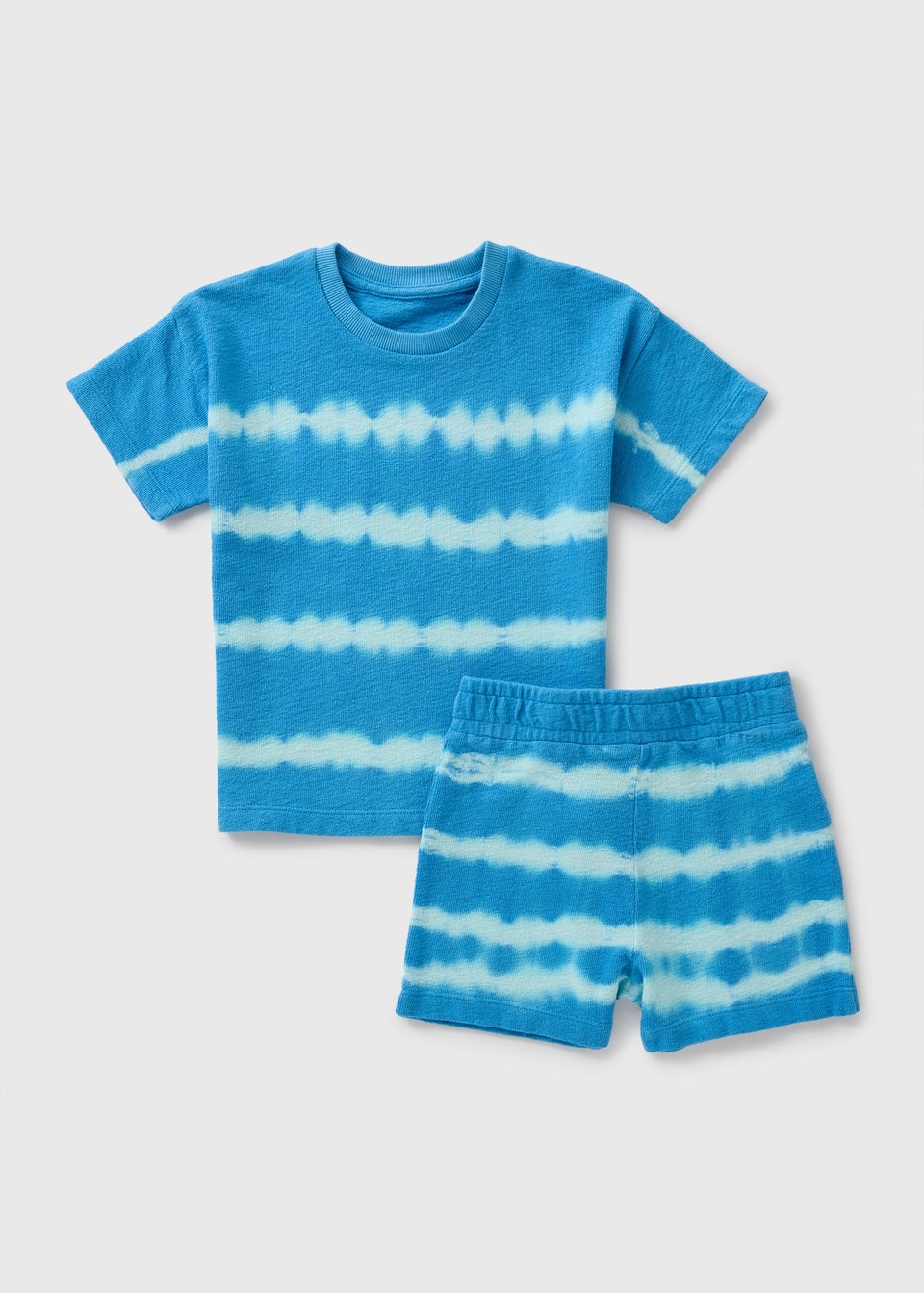 Boys Blue Tie Dye Top & Shorts Set (1-7yrs)