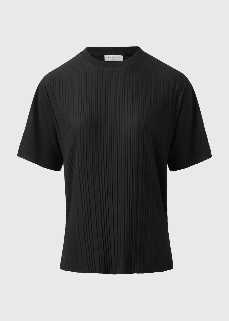 Black Plisse Co Ord T-Shirt