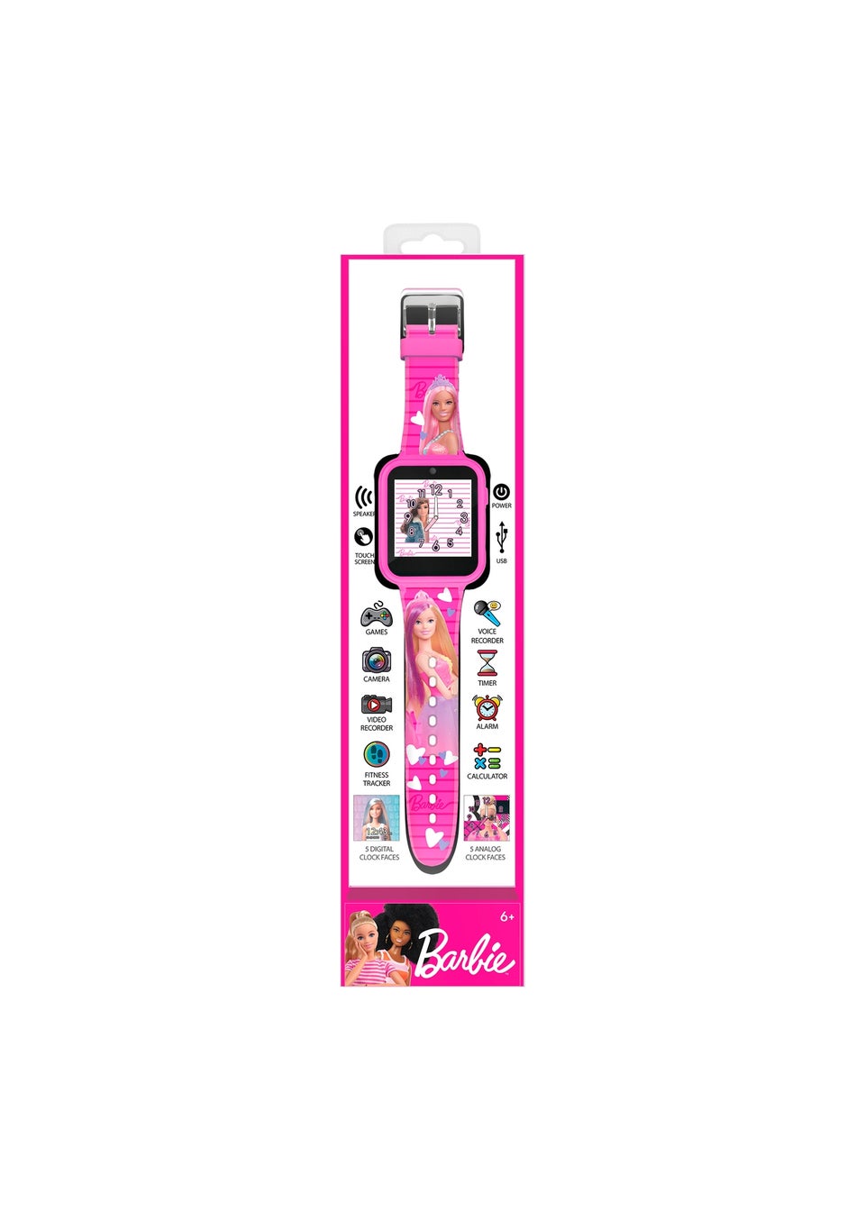 Disney Barbie Pink Interactive Watch