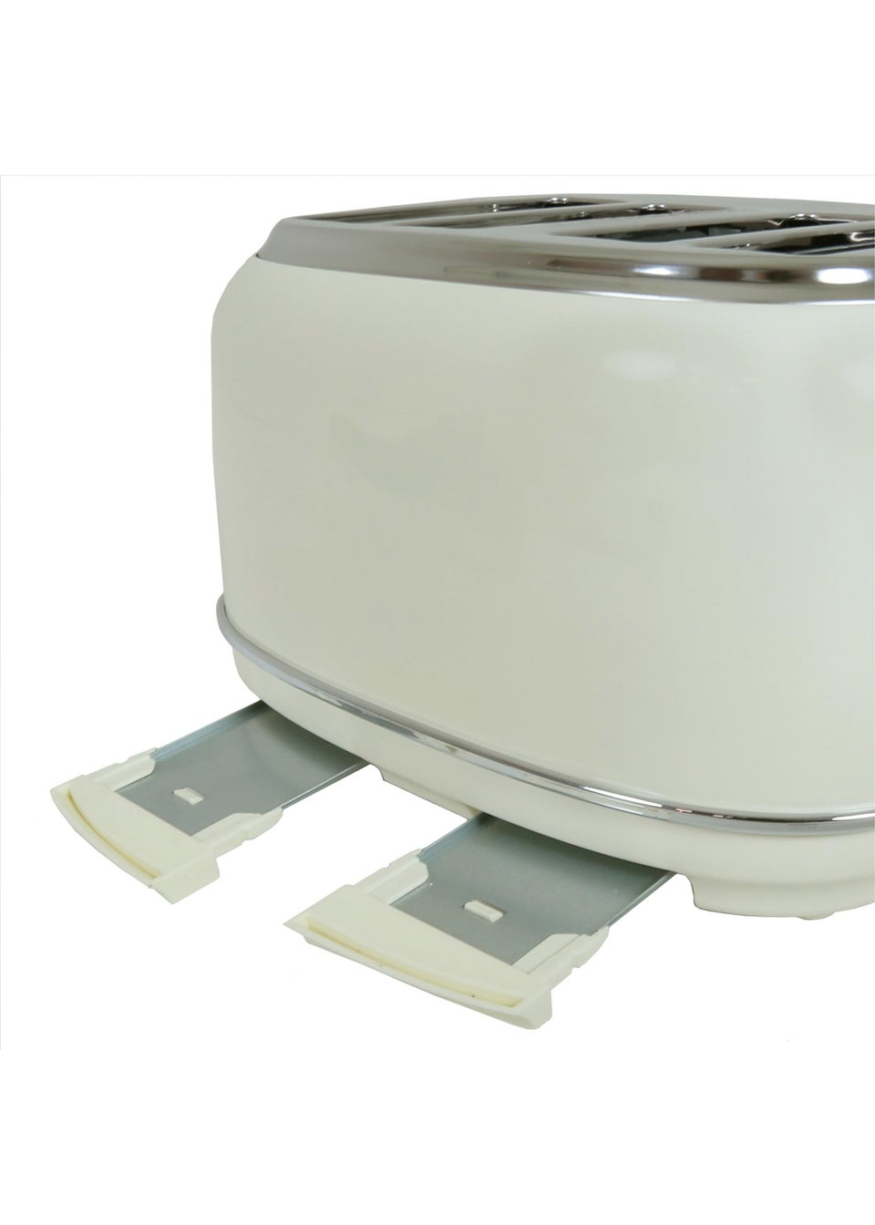 Charles Bentley Cream & Chrome Toaster (4 Slice)