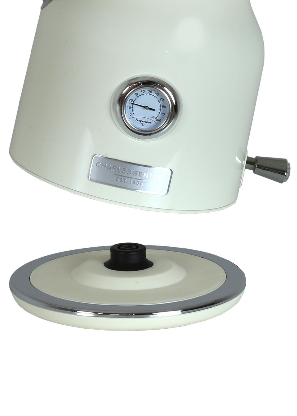 Charles Bentley Cream & Chrome Kettle