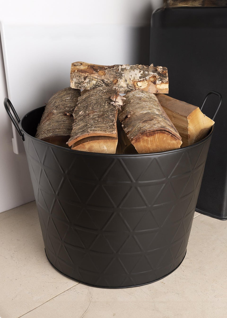 Charles Bentley Yew Small Fireside Log Bucket
