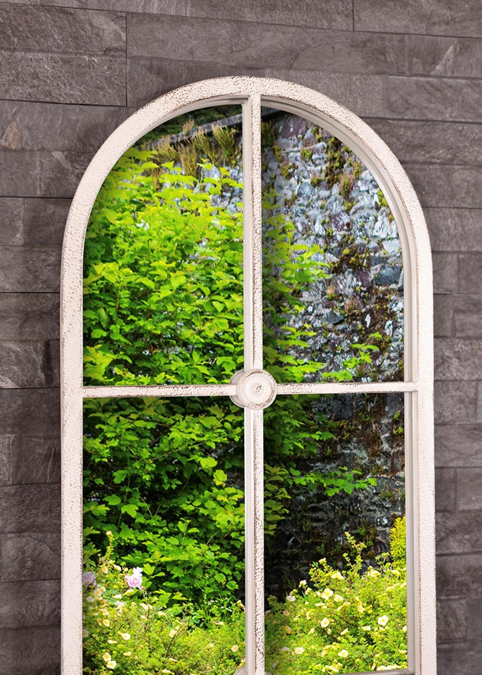 Charles Bentley San Marino Arch Mirror in White