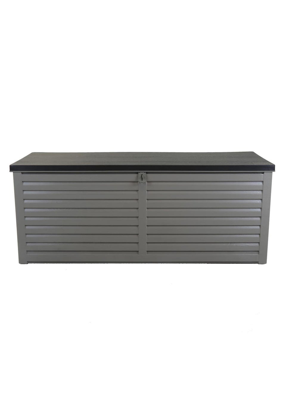Charles Bentley Grey and Black Large Outdoor Plastic Storage Box