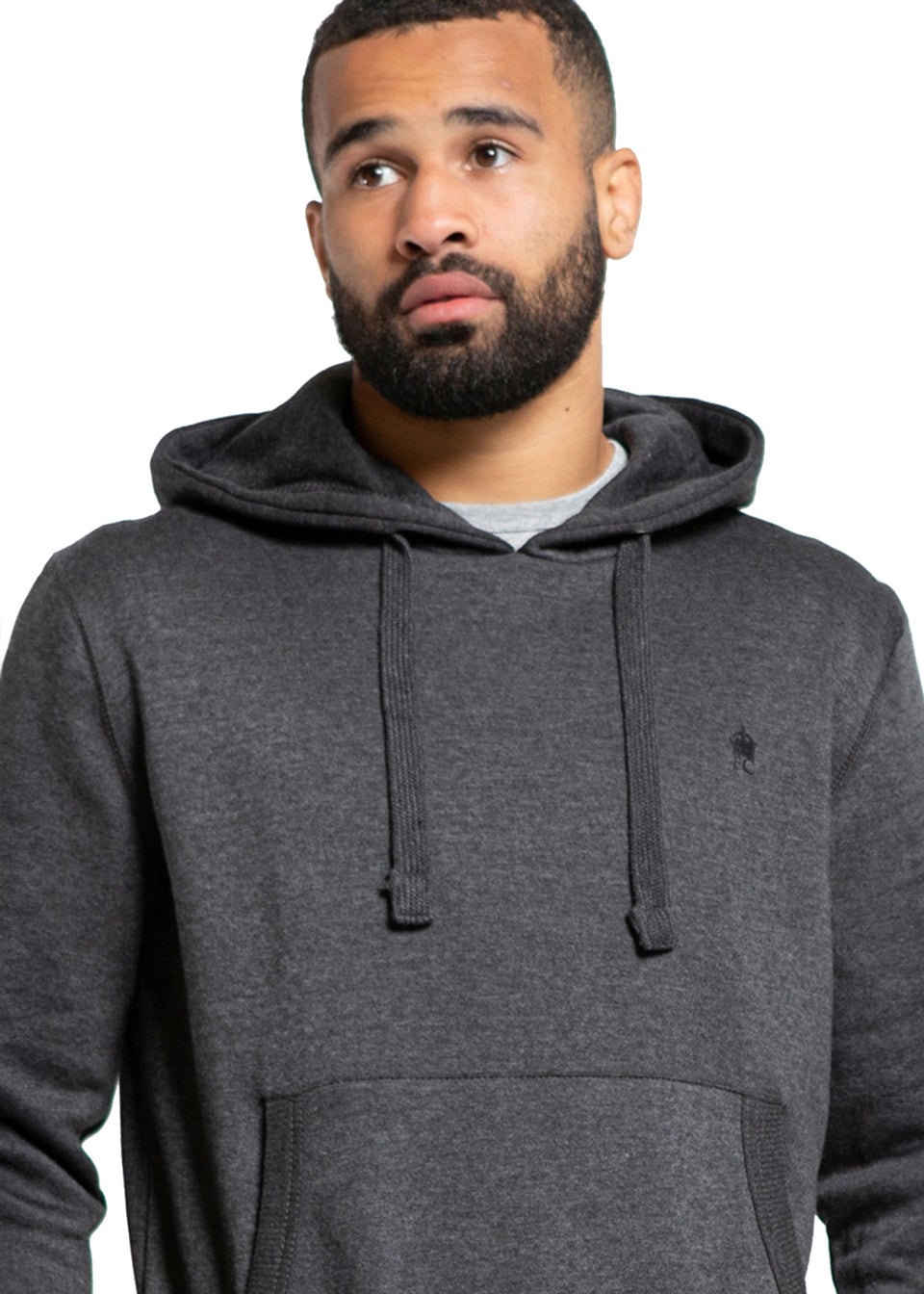 French Connection Charcoal Cotton Blend Hoody