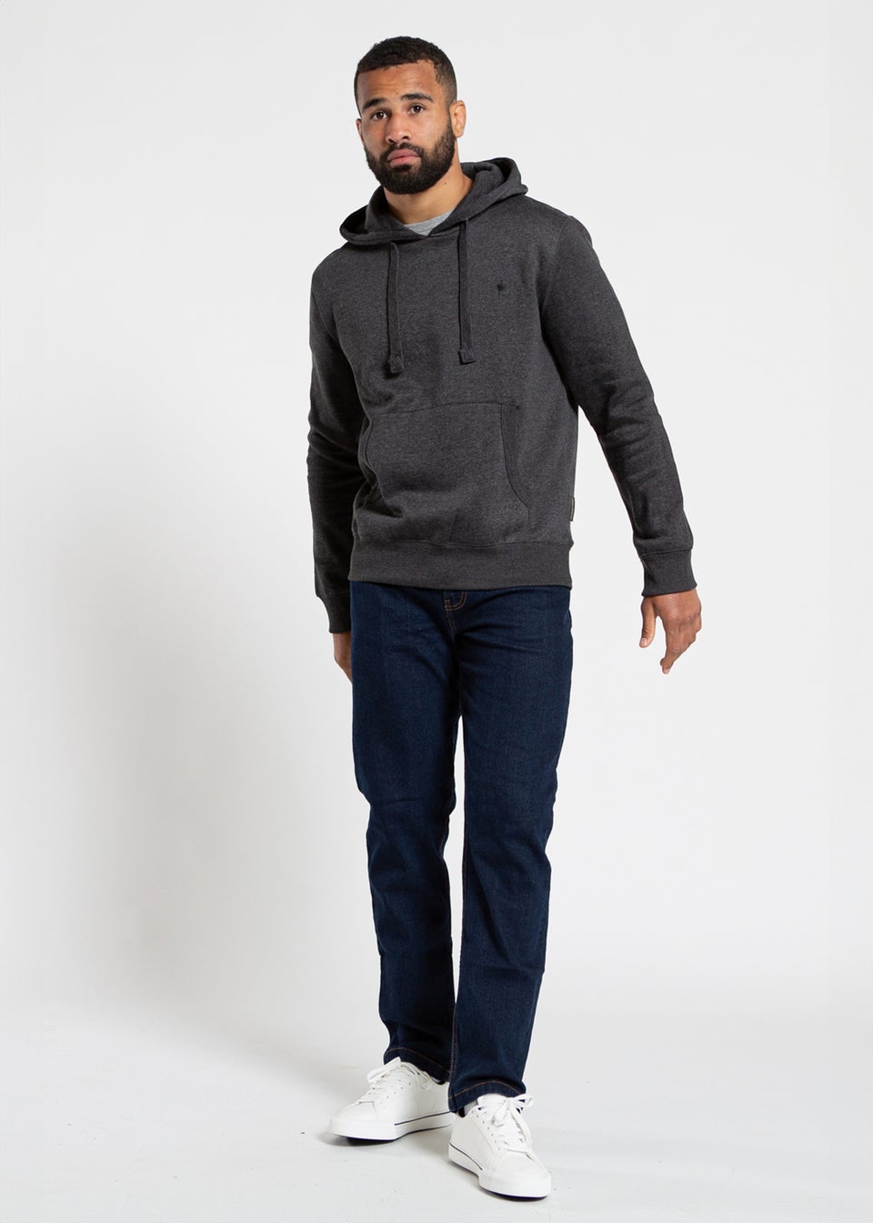French Connection Charcoal Cotton Blend Hoody