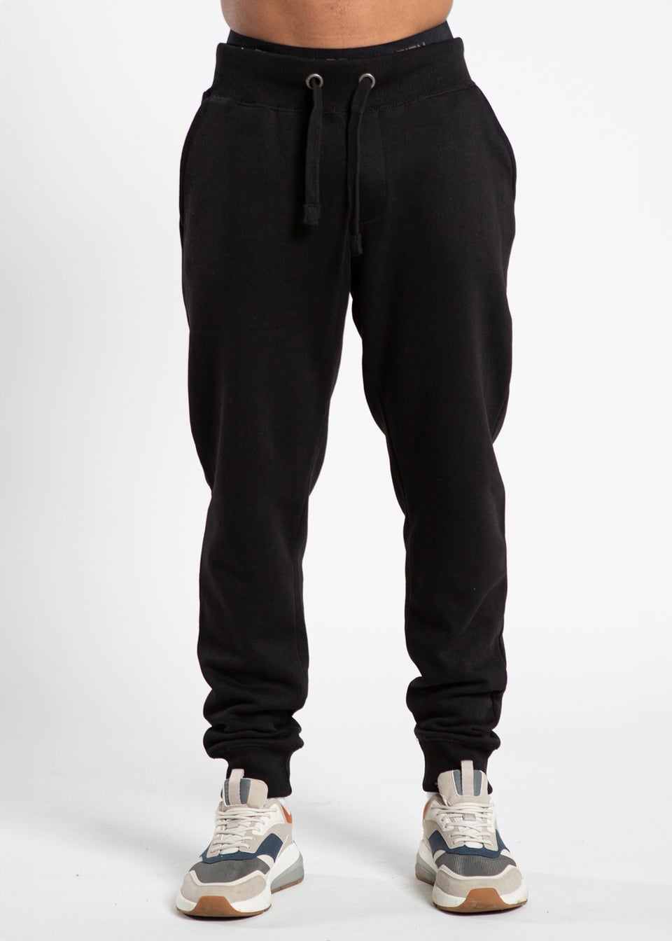 French Connection Black Cotton Blend Joggers Matalan