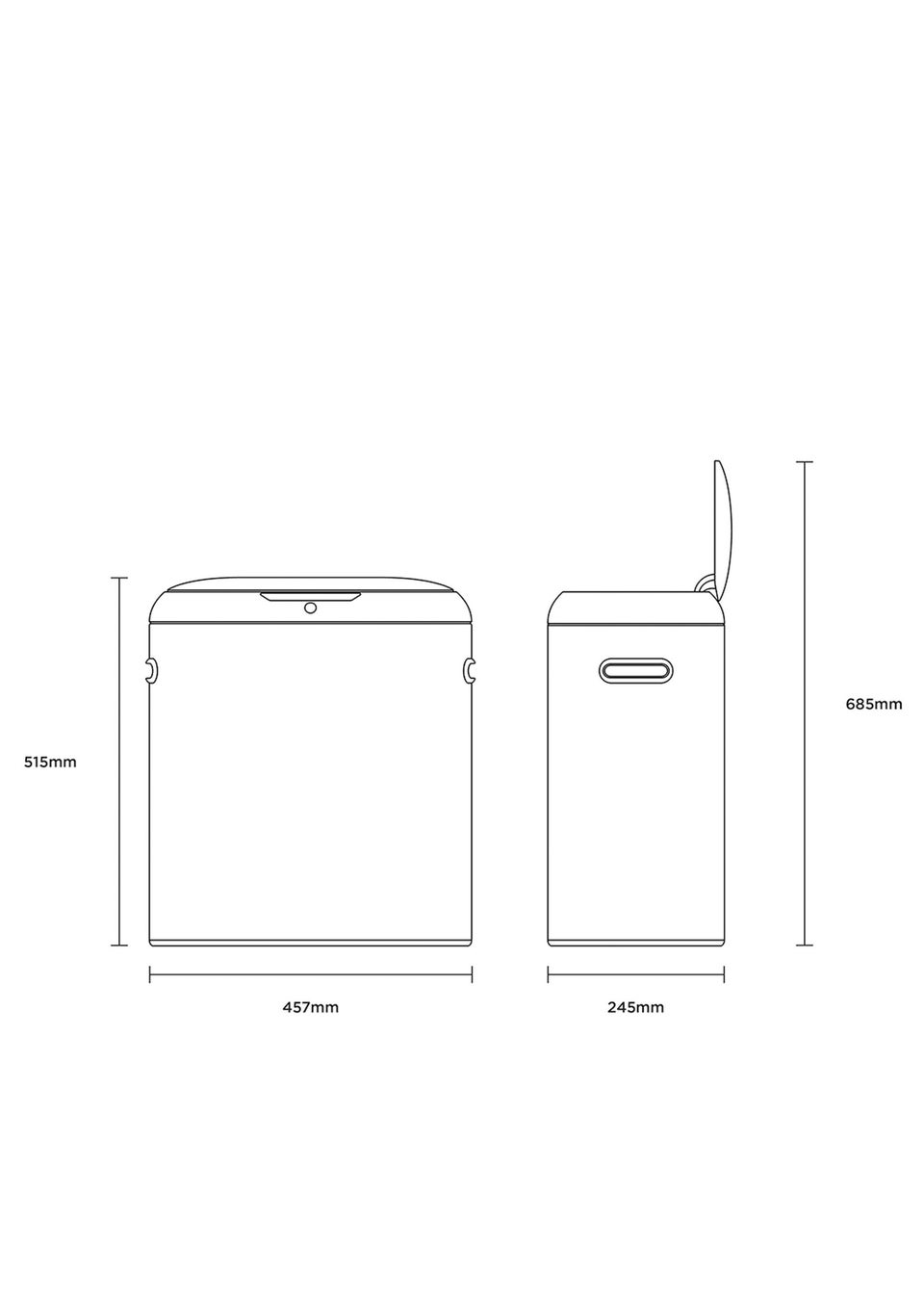 Charles Bentley Black Sensor Bin