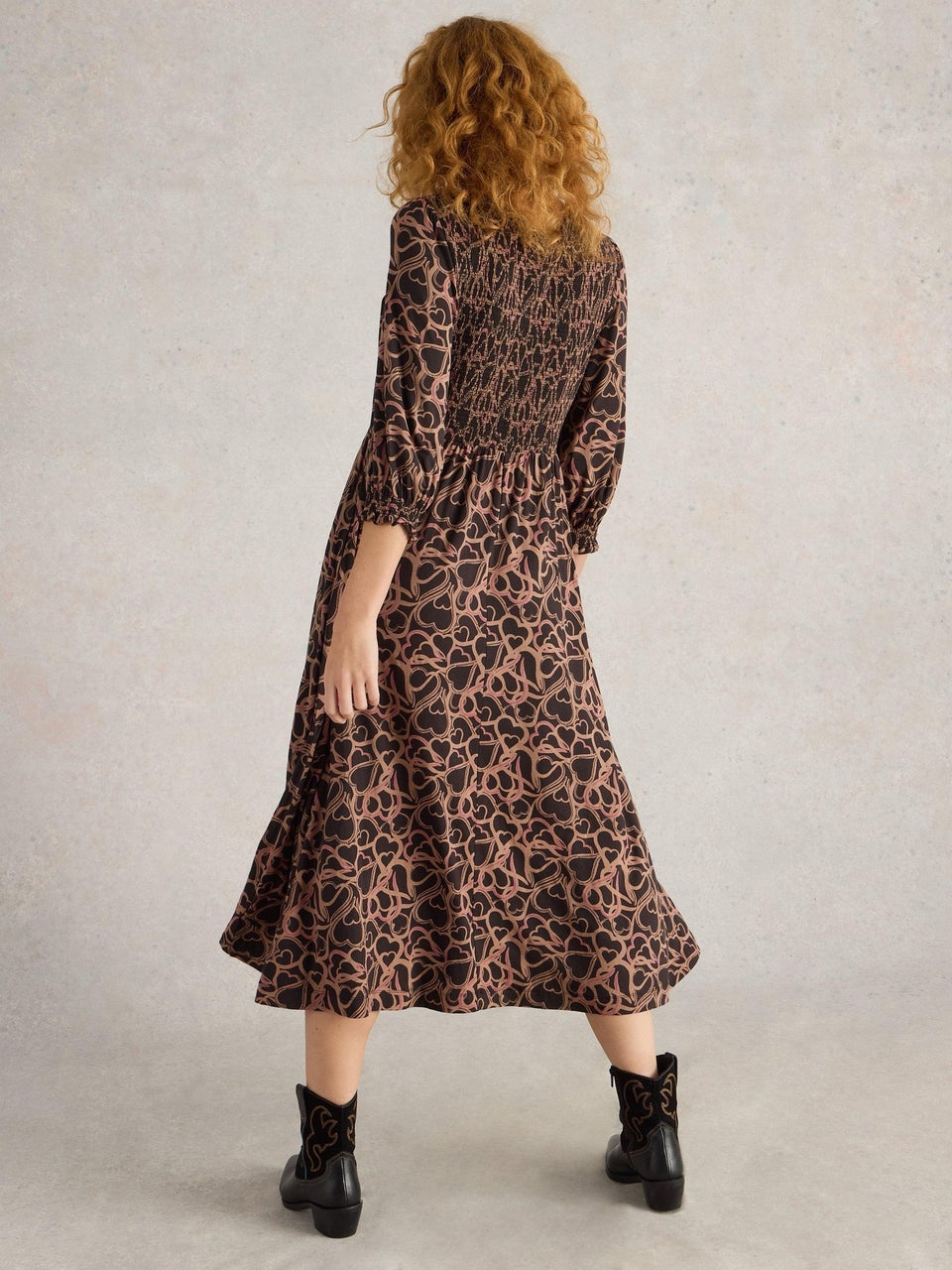 Gerafftes Jerseykleid Emily