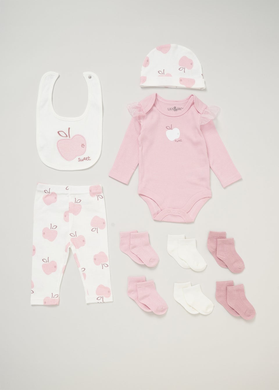 Lily and Jack Purple 10-Piece Bodysuit Baby Gift Set (0-6 months)