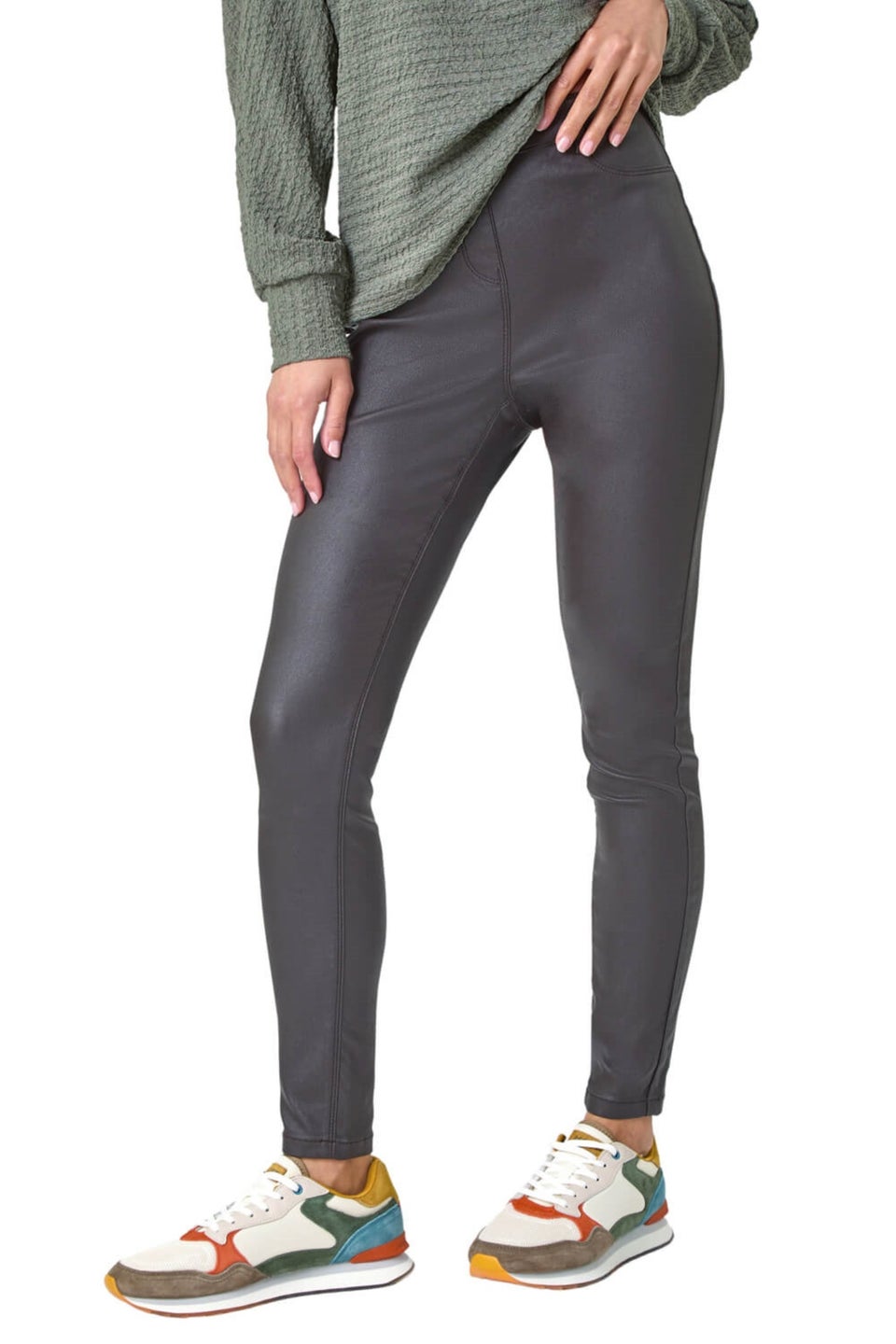 Matalan coated jeggings sales
