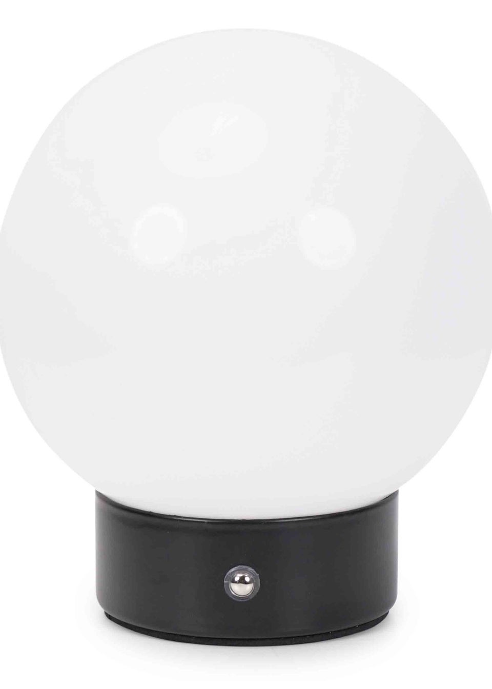 ValueLights Atlas Frosted White Table Lamp with White Shade Integrated LED