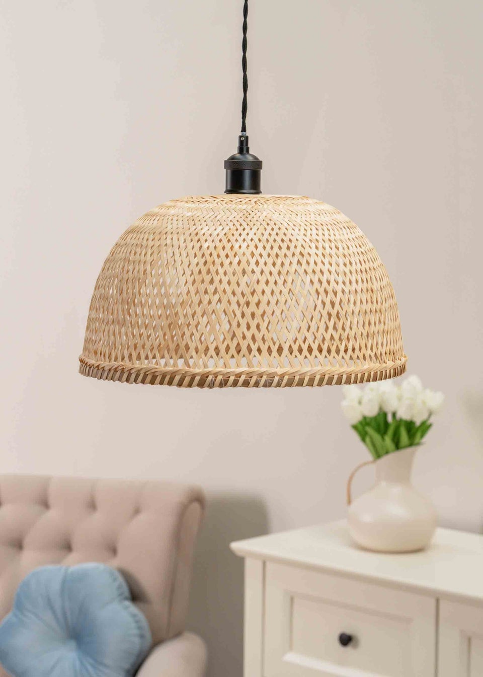 Matalan rattan lamp on sale