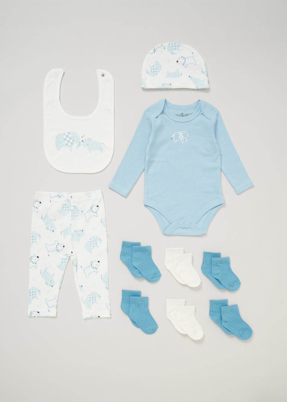 thumbnail image 2 of Tatty Teddy Baby Unisex 2-Pack Sleepsuits – 100% Cotton, Long Sleeve, 9-12 Months 2 of 6
