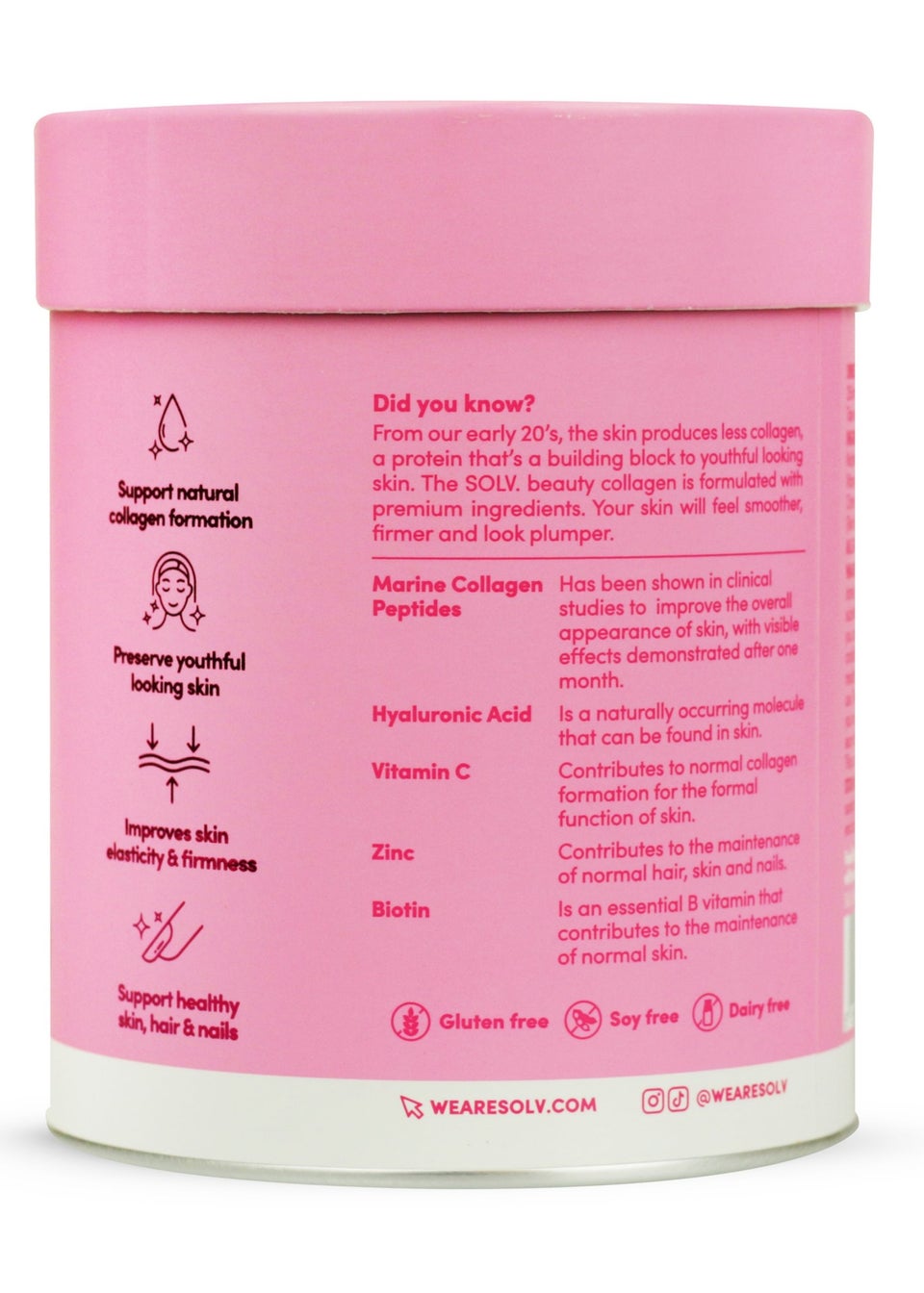 SOLV. Collagen Unflavoured Powder Tube (188g)