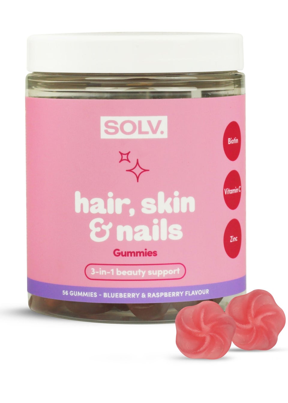 SOLV. Hair Skin & Nails Gummie (56 Pack)