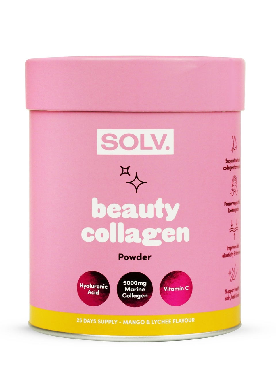 SOLV. Collagen Mango & Lychee Powder Tube (188g )