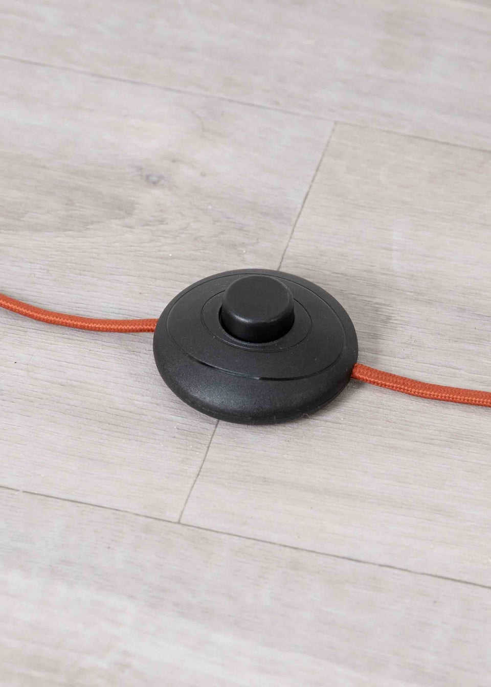ValueLights Akira  Orange Floor Lamp with Orange Tapered Shade (156cm x 53cm x 53cm)