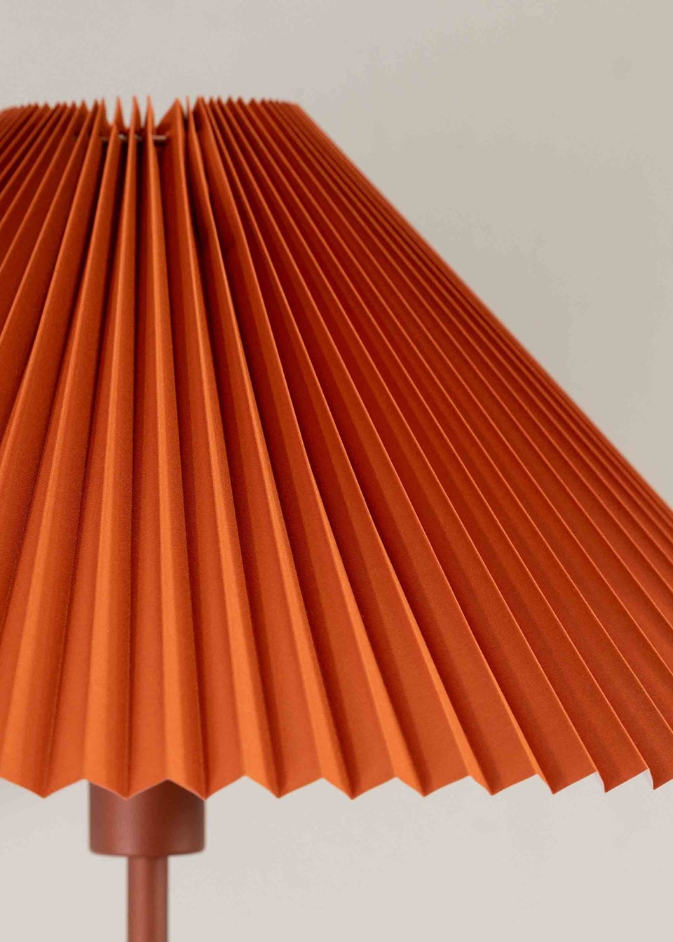 ValueLights Akira  Orange Floor Lamp with Orange Tapered Shade (156cm x 53cm x 53cm)