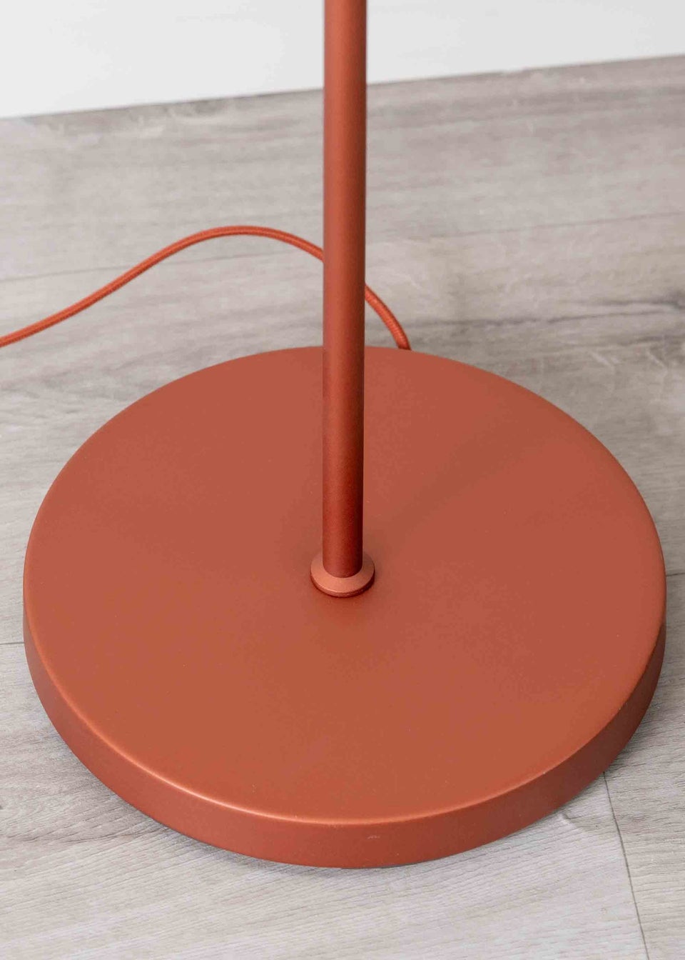 ValueLights Akira  Orange Floor Lamp with Orange Tapered Shade (156cm x 53cm x 53cm)