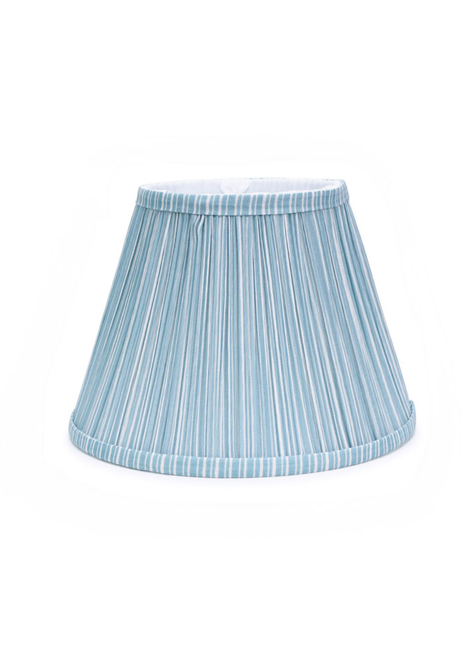 ValueLights Small Laurenne Fabric Blue Tapered Ceiling Pendant Shade (15cm x 27.5cm x 27.5cm)