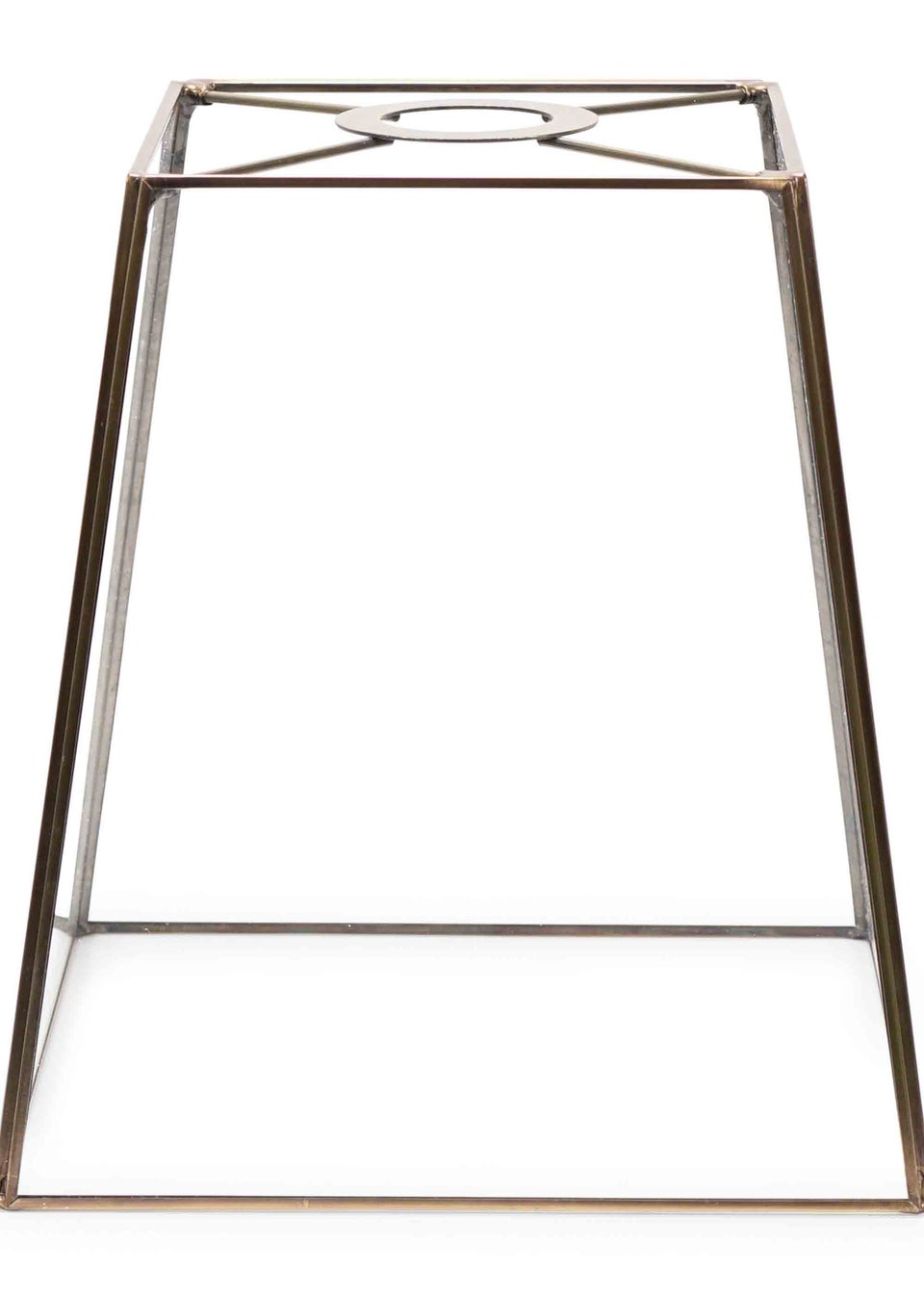 ValueLights Susie Glass Clear White Square Ceiling Pendant Shade (19cm x 18cm x 18cm)