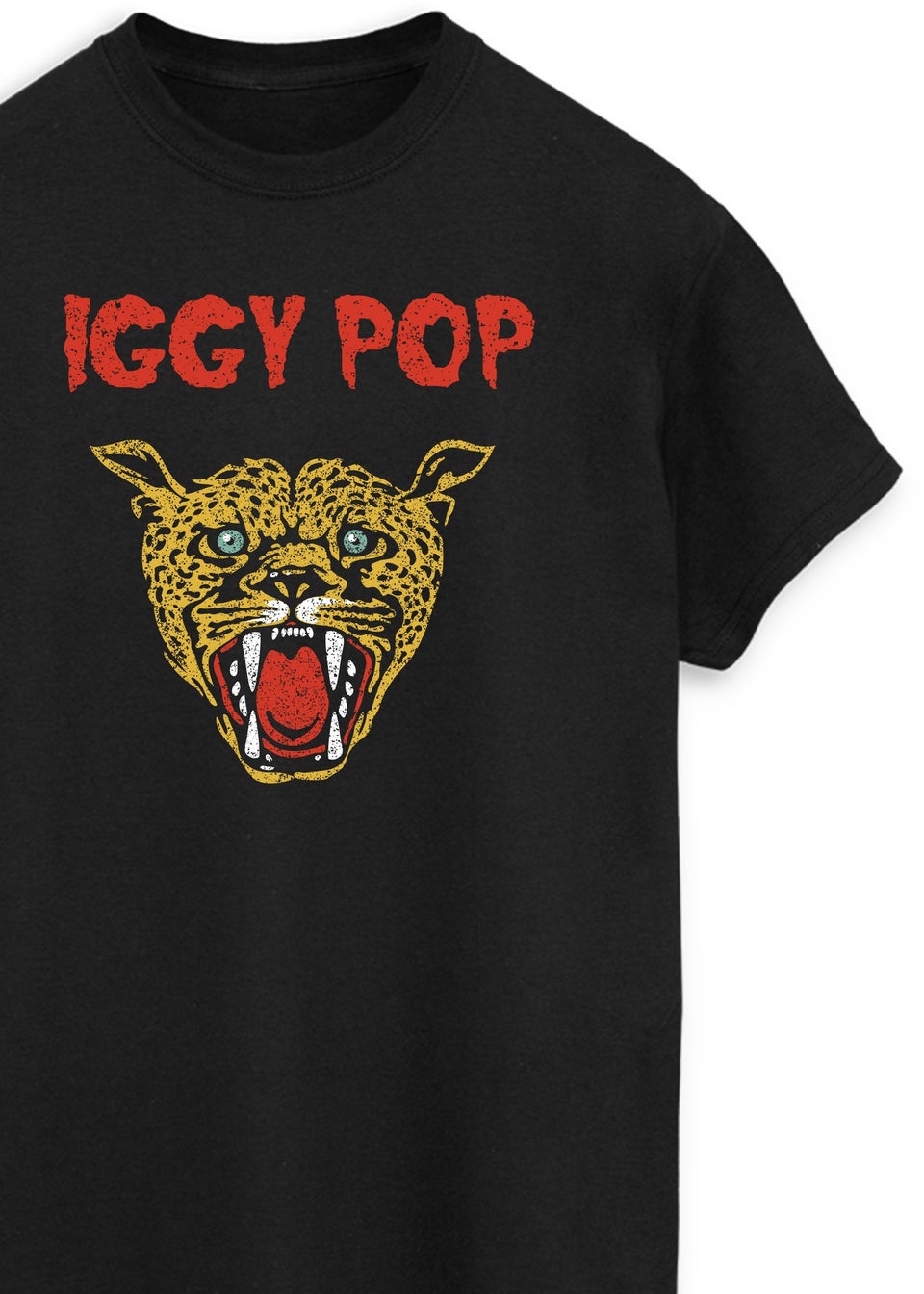 Iggy Pop Leopard Black T-Shirt