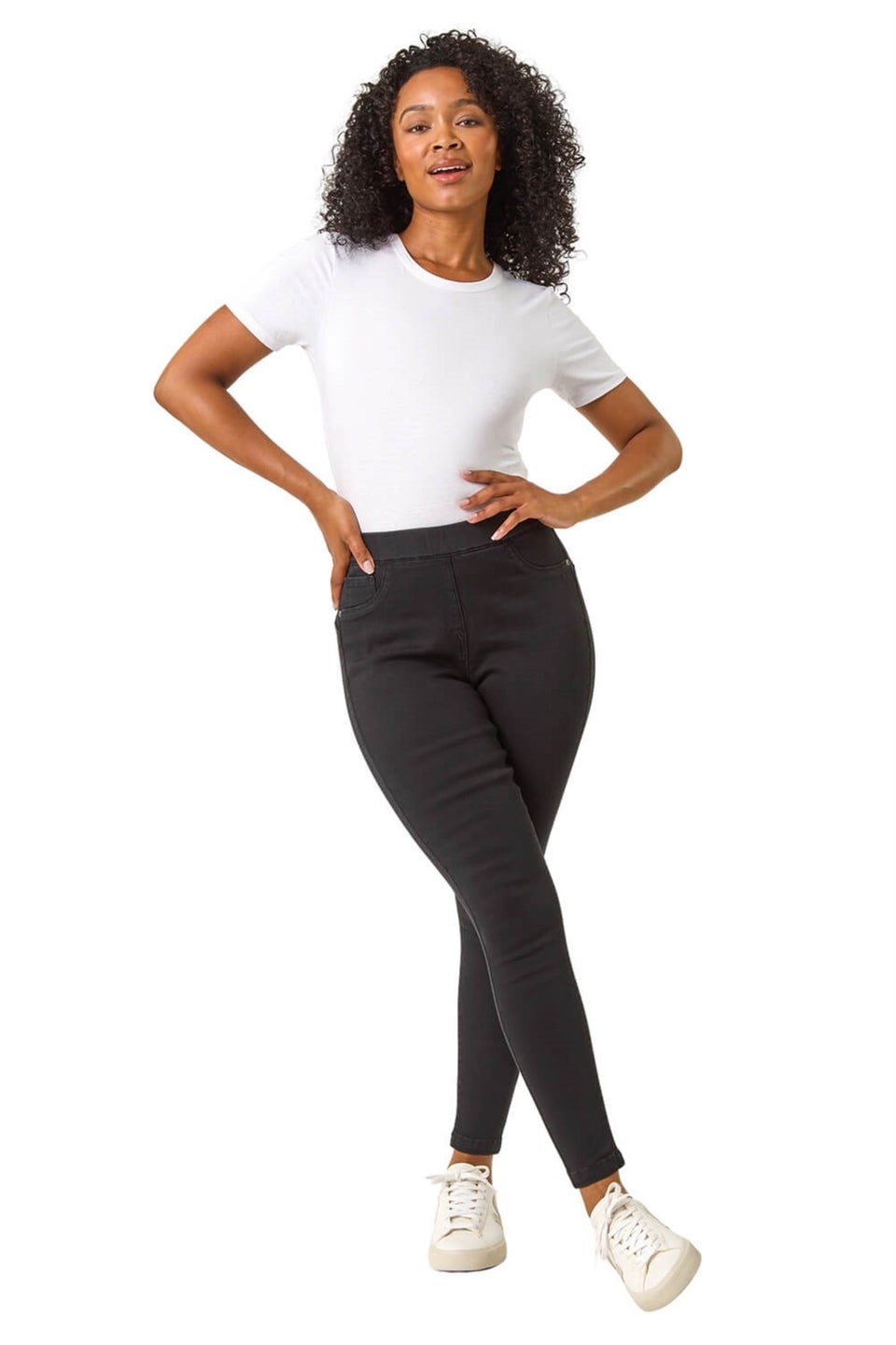 Roman Black Petite Shape Enhance Jegging