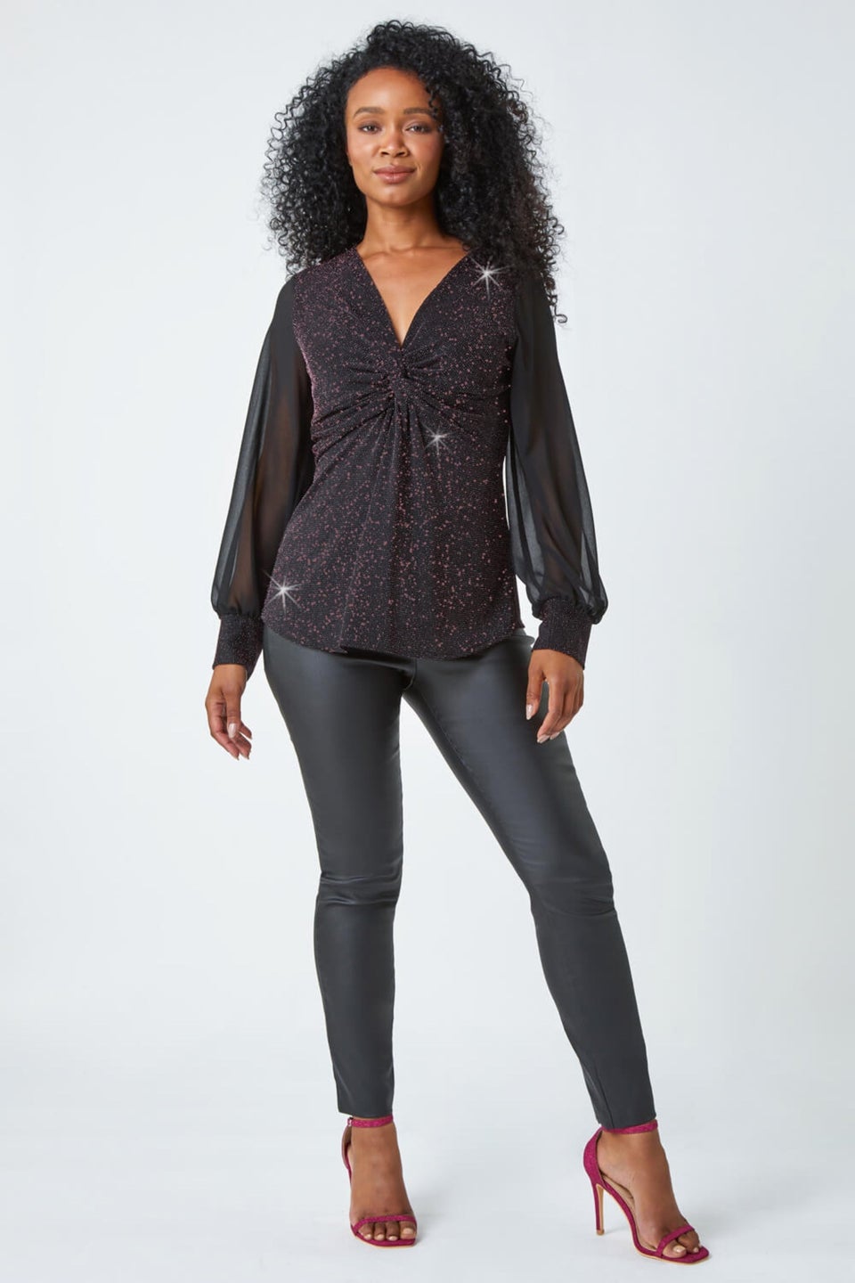 Petite chiffon blouses clearance