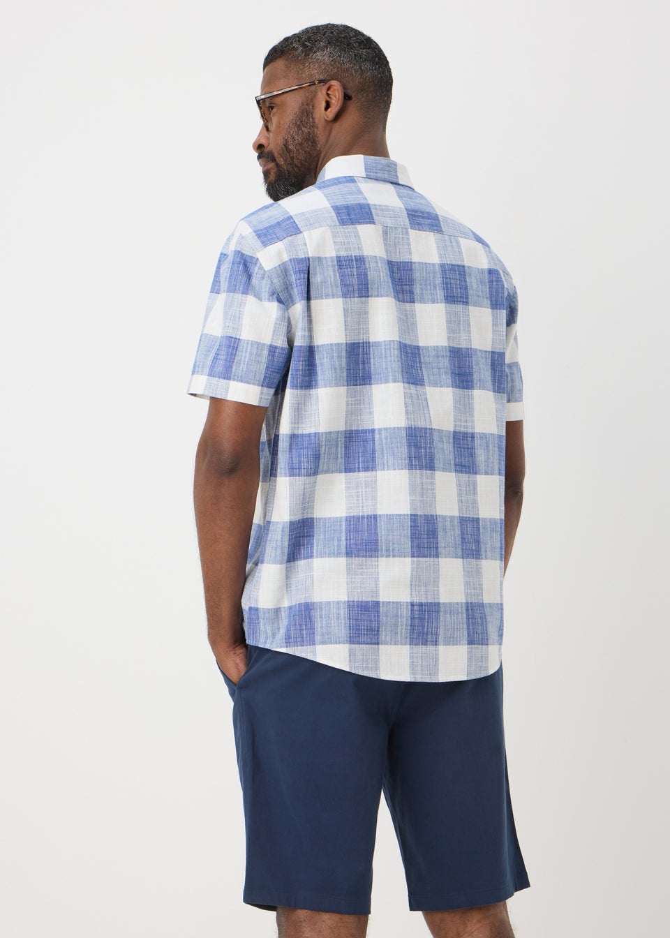 Lincoln Blue Check Slub Shirt