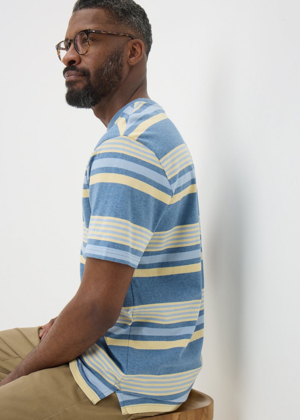Lincoln Blue Stripe T-Shirt