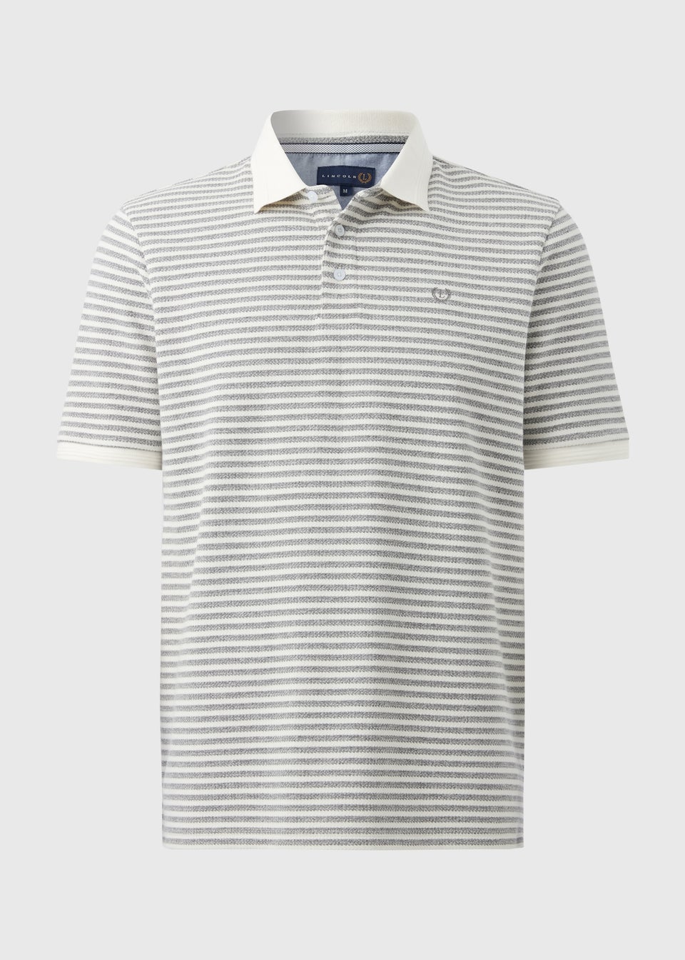 Lincoln Grey Stripe Polo Shirt