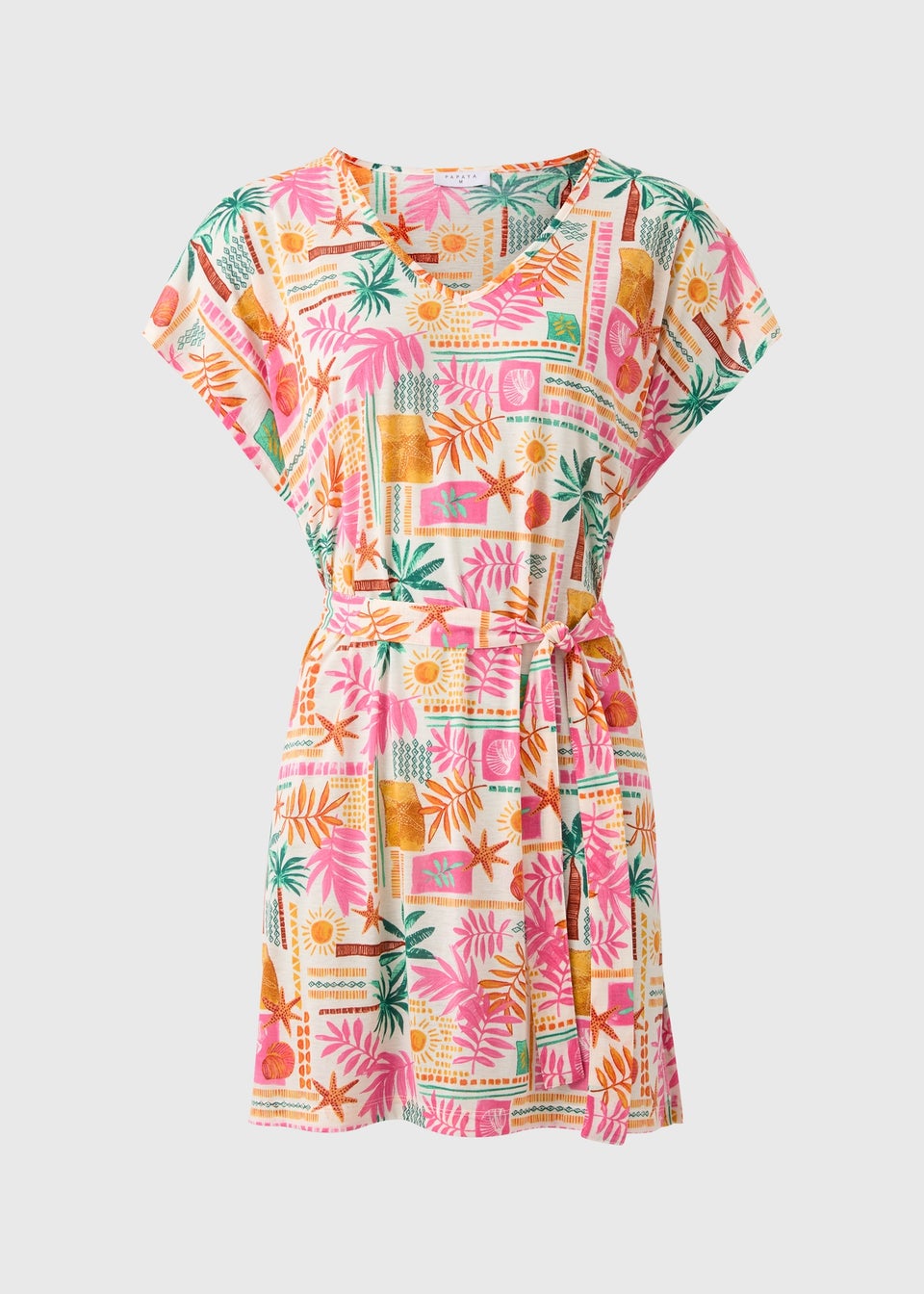Multicolour Summer Print Kaftan