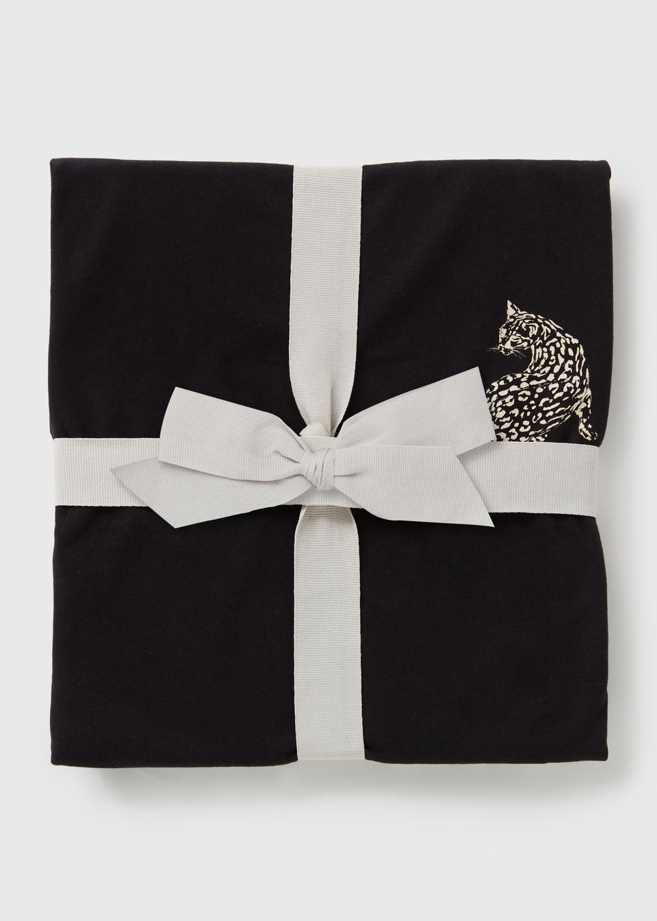 Black Animal Print Shorts & T-Shirt Pyjama Set