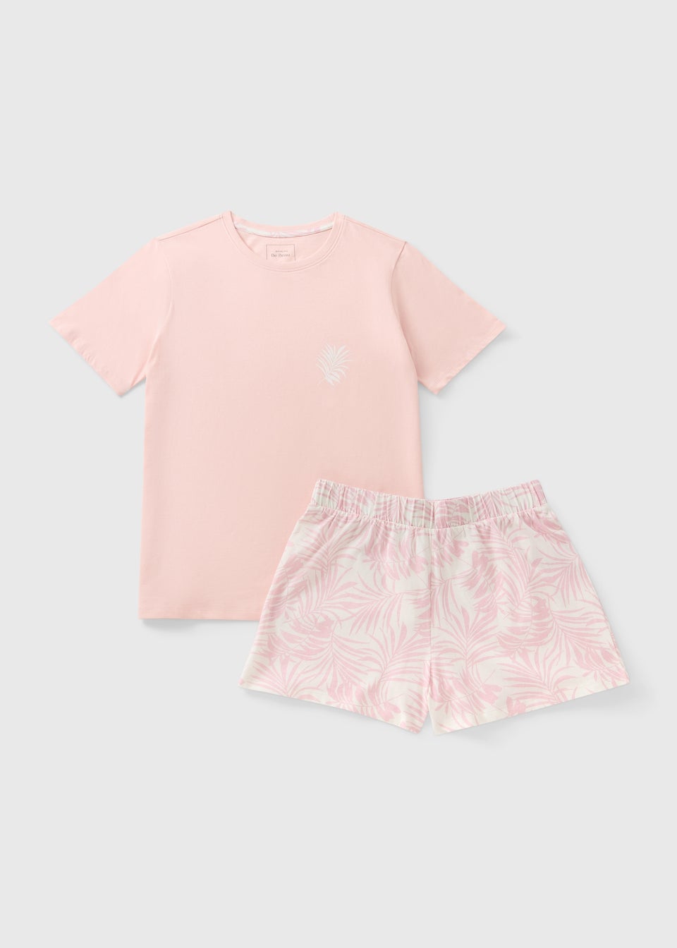 Pink Palm Short Pyjama Set