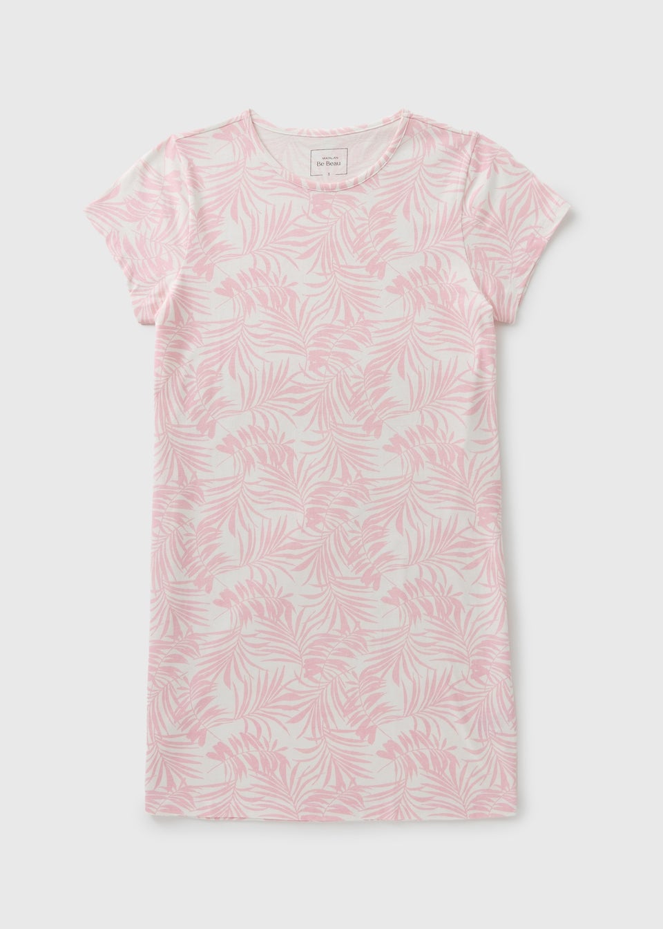 Pink Palm Tree Print T-Shirt Nightie
