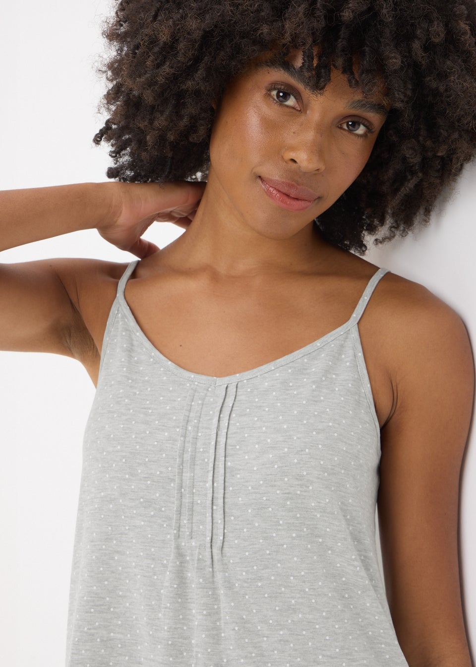 Grey Spot Chemise Nightie