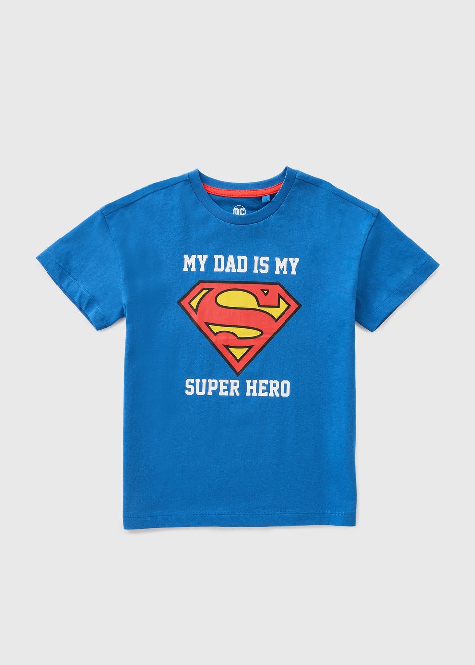 Boys Blue Superman Dad T-Shirt (1-7yrs)