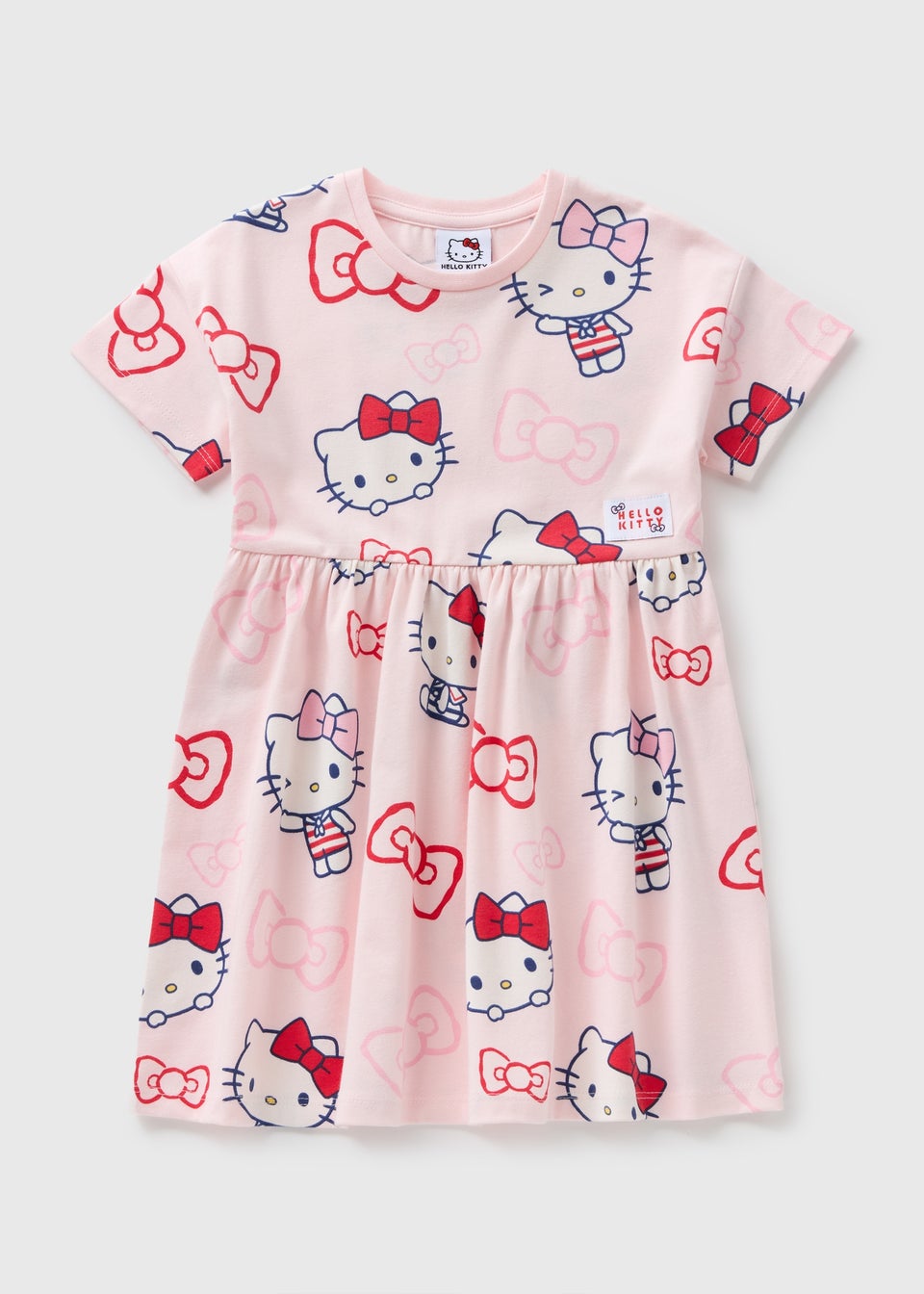 Girls Pink Hello Kitty Dress (1-7yrs)