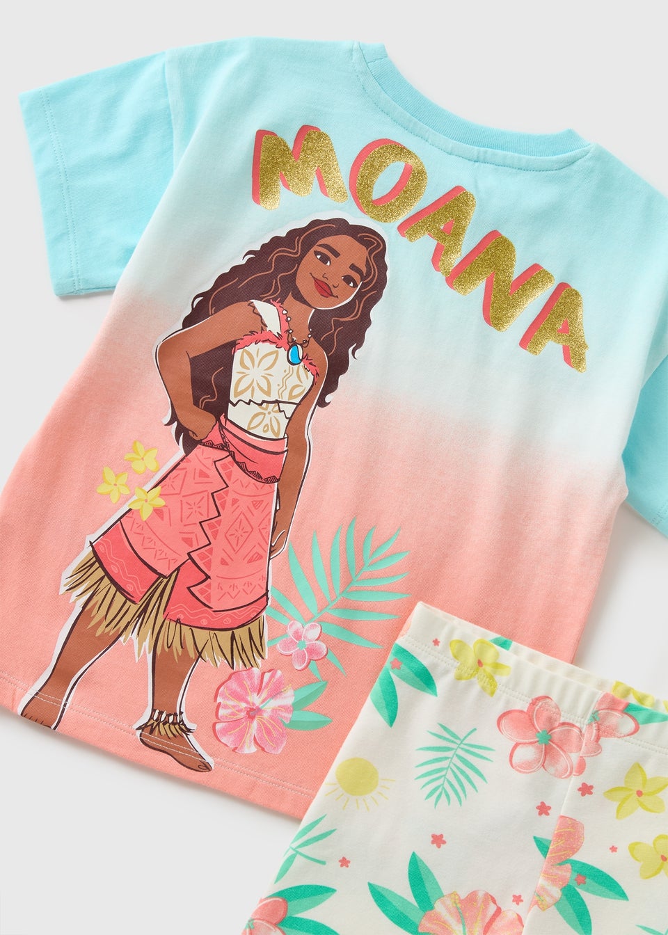 Disney Girls Multicolour Moana Top & Shorts Set (1-7yrs)