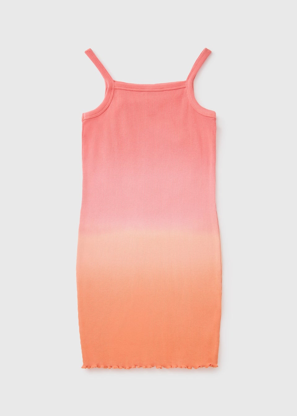Girls Pink Ombre Stripe Dress (7-15yrs)