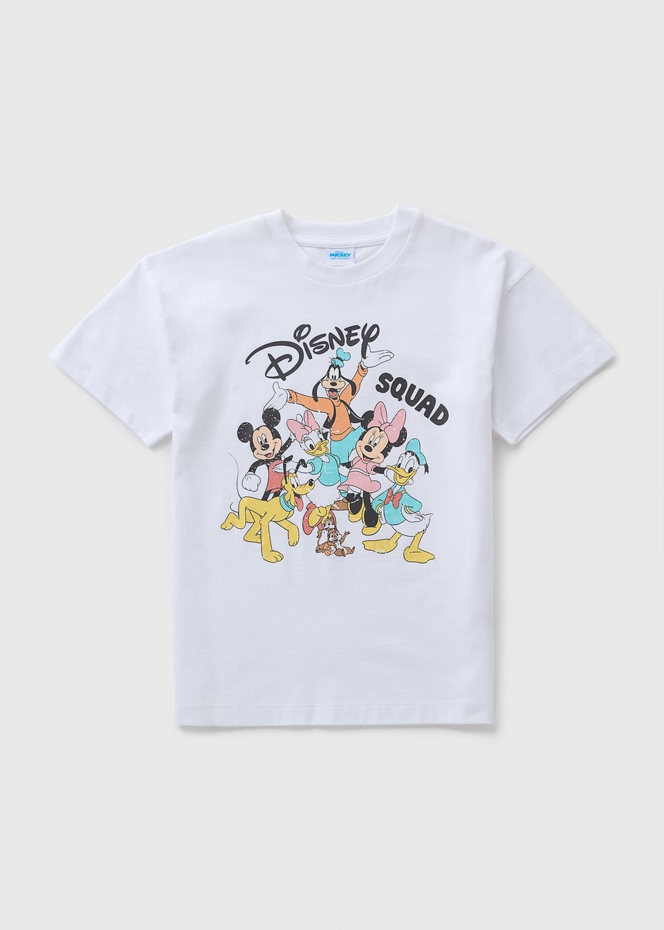 Kids White Disney Squad T-Shirt (3-13yrs)