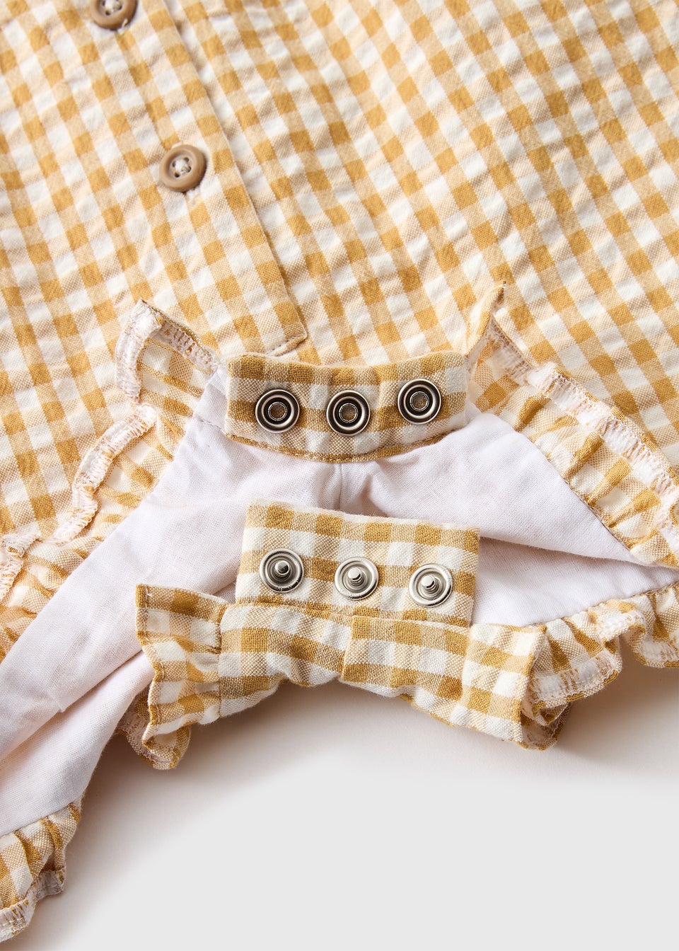 Baby Yellow Gingham Romper Set (Newborn-23mths)