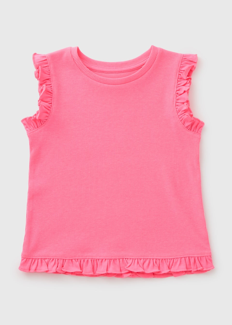 Girls Pink Frill Vest (1-7yrs)
